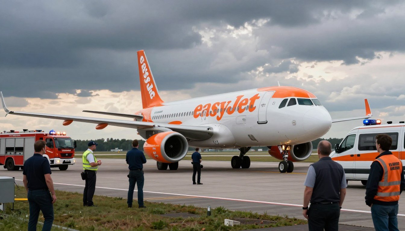 easyjet u22152 emergency germany